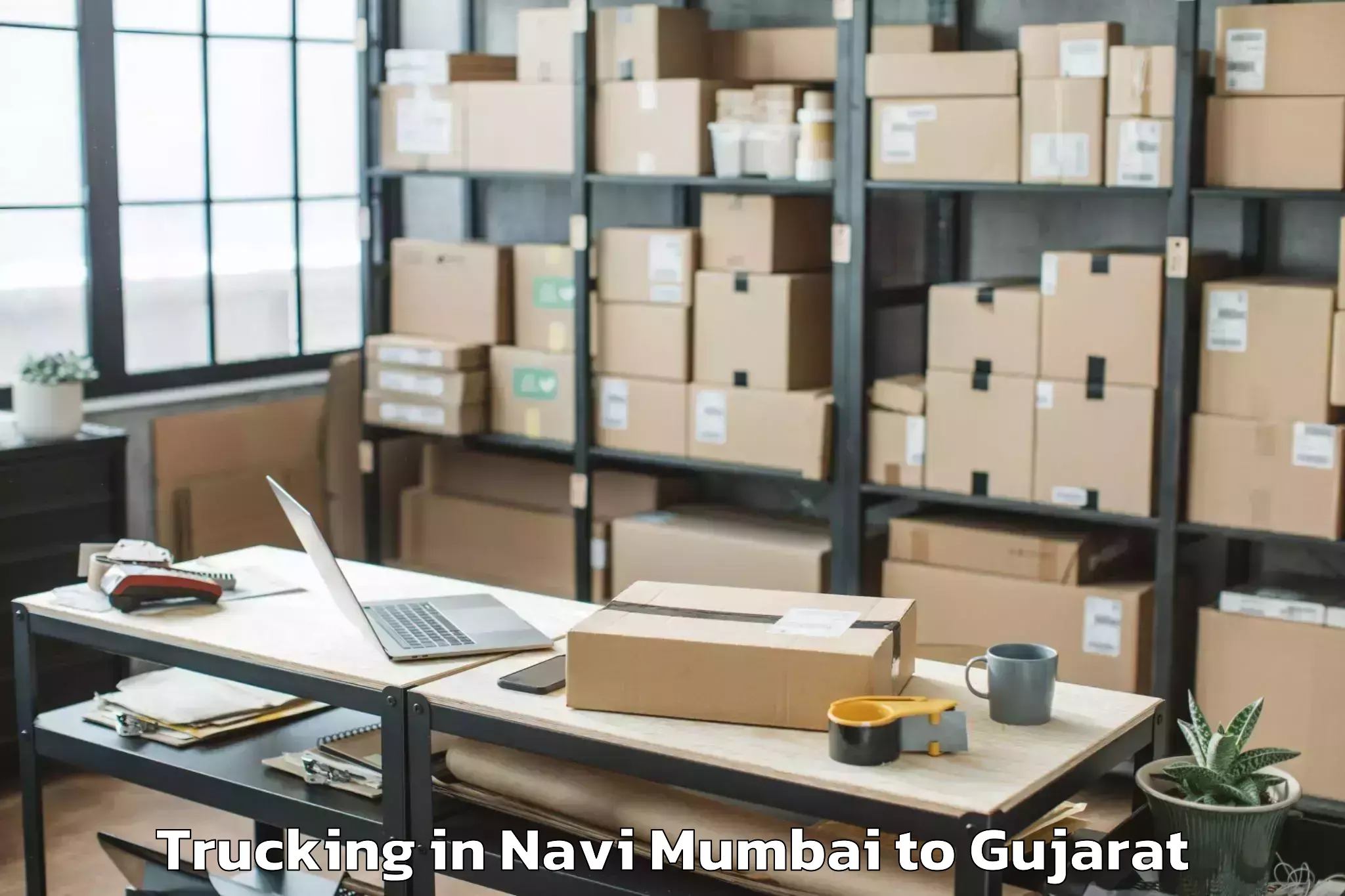 Comprehensive Navi Mumbai to Idar Trucking